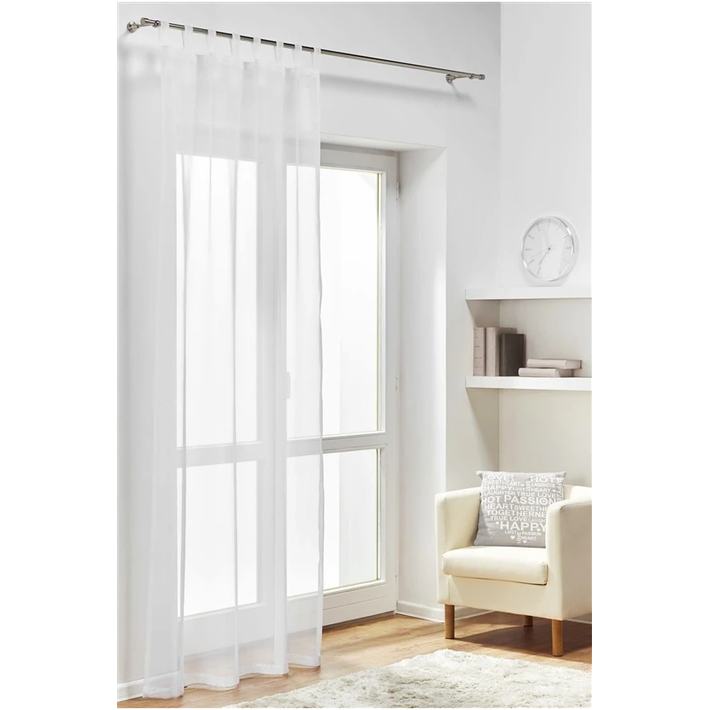 Aizkari diap cilpas 140x260 cm balti d