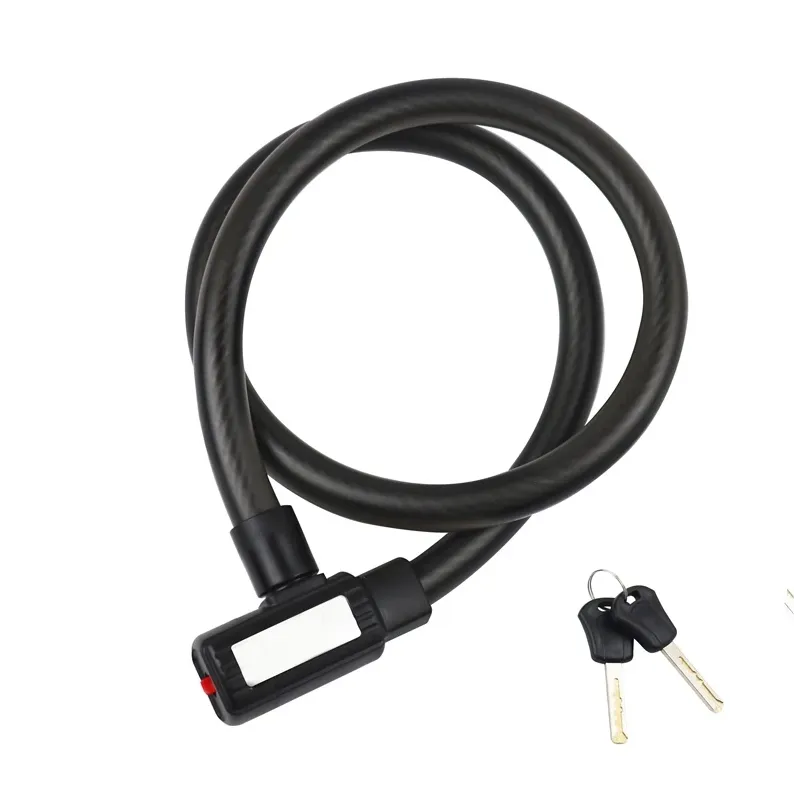 Velosipēda slēdzene Outliner FSBYL, melna krās., 1000 mm