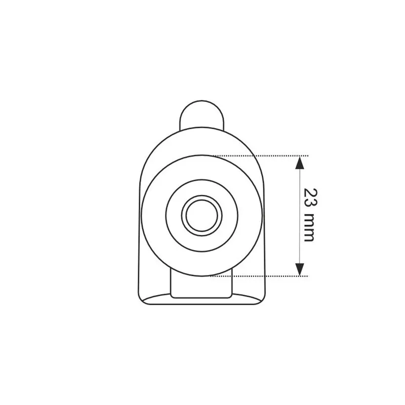 Dušas kabīnes ritentiņi Thema Lux QZ-20 P1D23, DIA 2.3 cm, 2 gab.