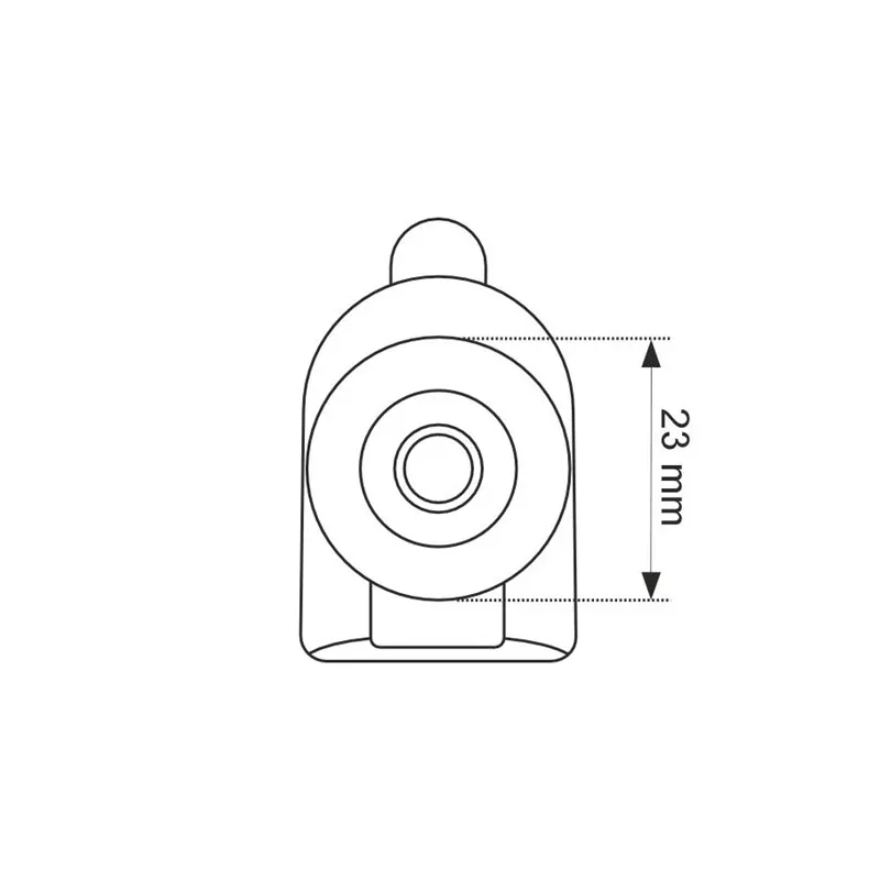 Dušas kabīnes ritentiņi Thema Lux QZ-20 P1D23, DIA 2.3 cm, 2 gab.