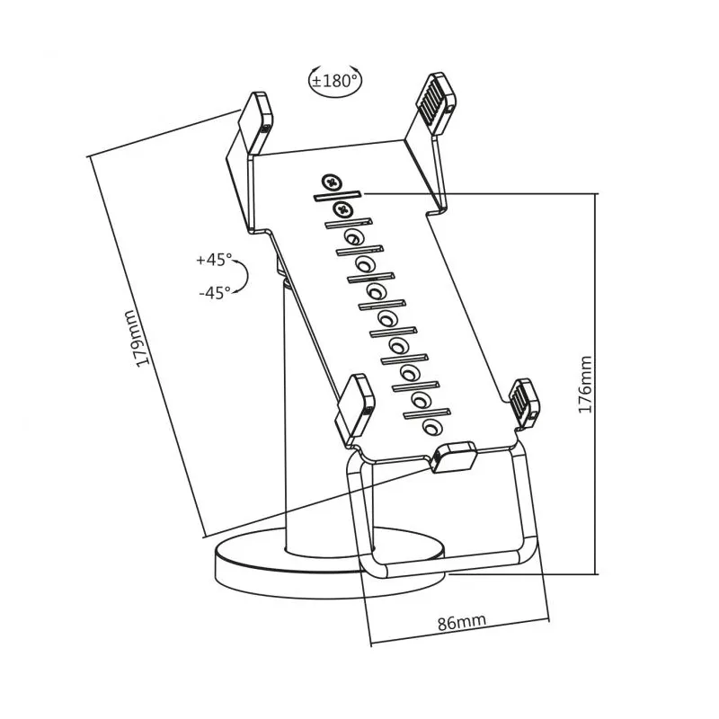 Sbox POS SWIWEL Credit Card Stand PTM-03