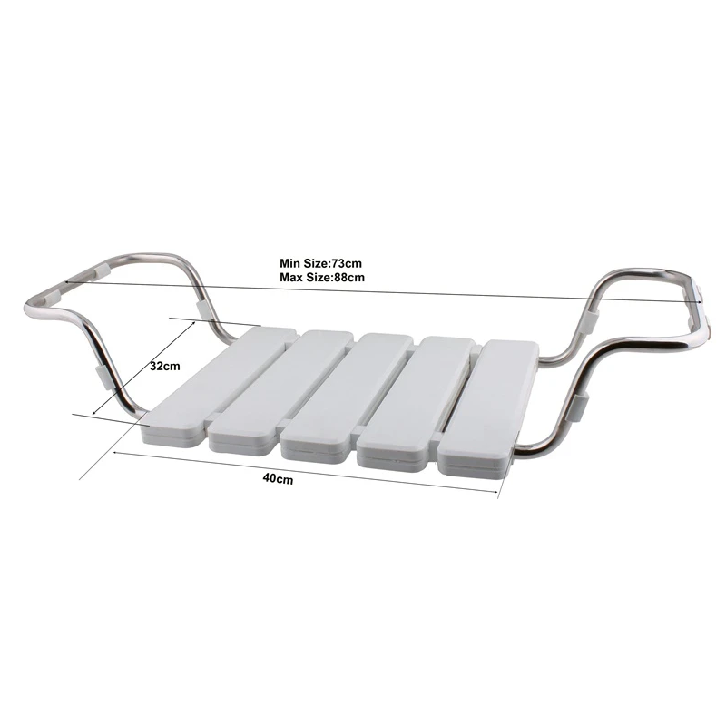 Sēdeklis vannas bs-01 73-88cm balts