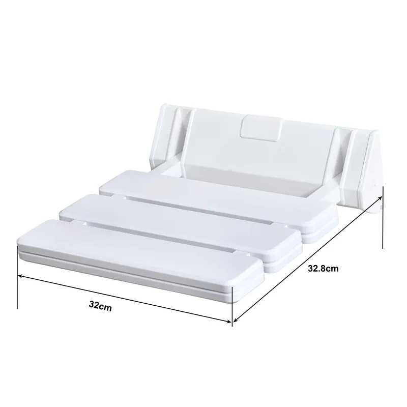 Dušas un vannas sēdeklis Thema Lux Model A-1 A-1_WHITE, 360 mm x 325 mm x 55 mm