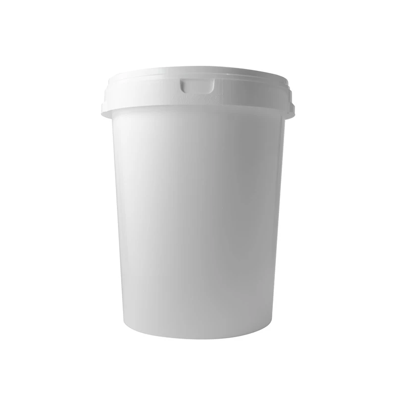 Pārtikas plastmasas spainis ar vāku, balts, 62 l