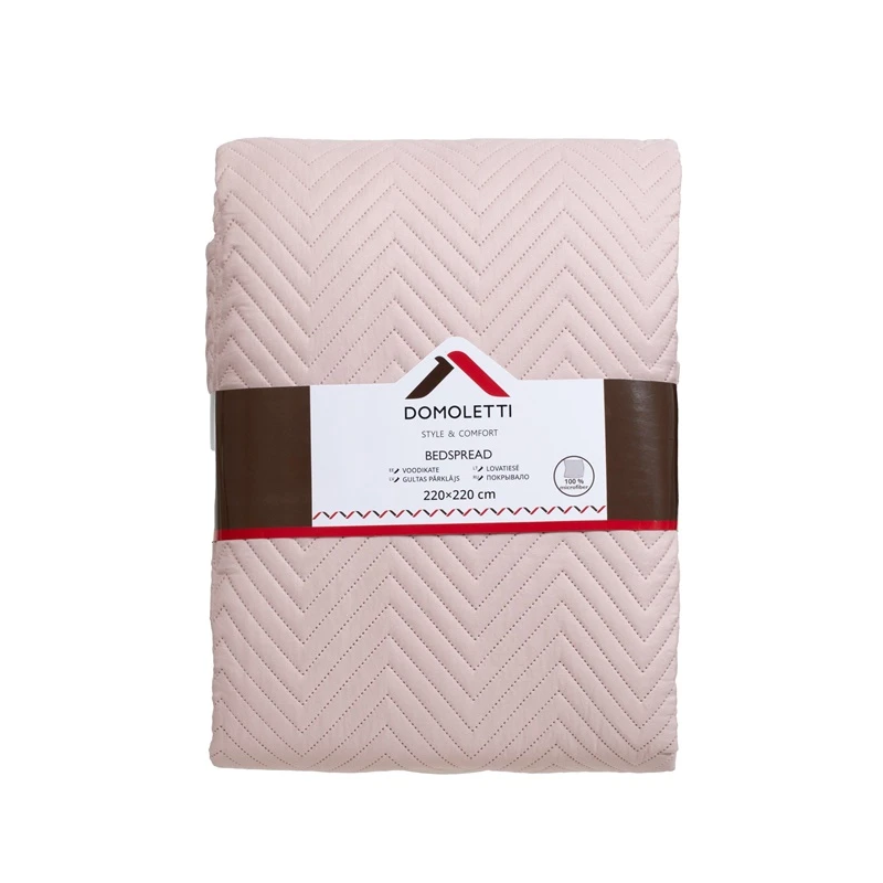 Gultas pārklājs microf. 220x220 cm rozā