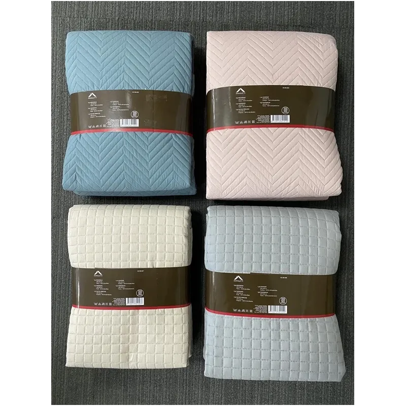 Gultas pārklājs Domoletti, zila krās.-zaļa krās., 220 cm x 220 cm