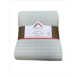 Bedspread micro 160x220 cm squares grey