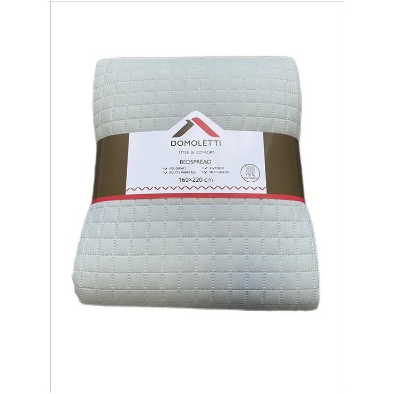Gultas pārklājs Domoletti, gaiši pelēka krās., 160 cm x 220 cm