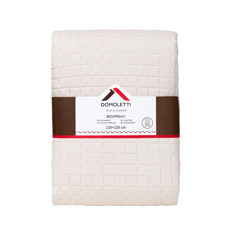 Gultas pārklājs microf 220x220 cm smilšu