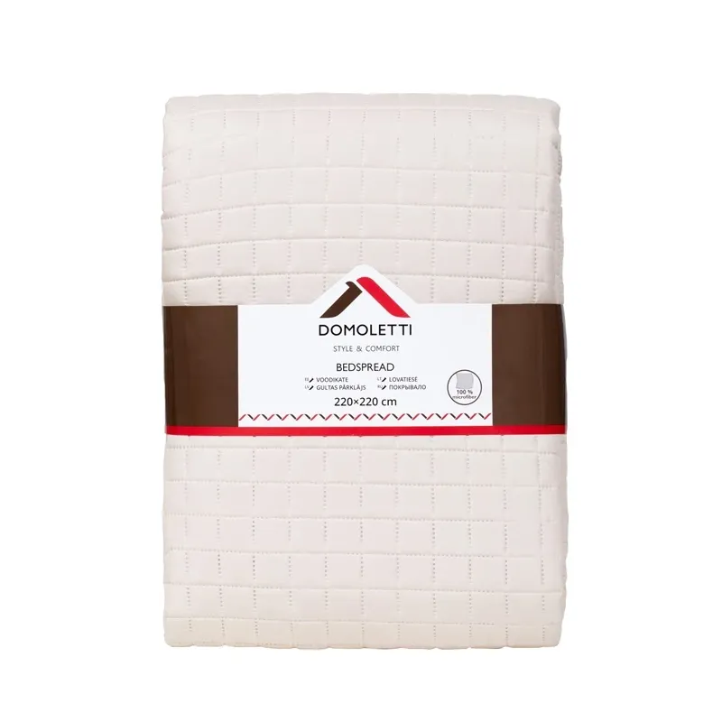 Gultas pārklājs Domoletti, bēša krās., 220 cm x 220 cm