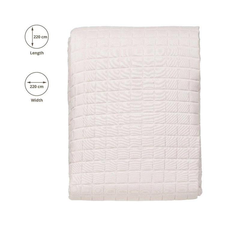 Gultas pārklājs microf 220x220 cm smilšu