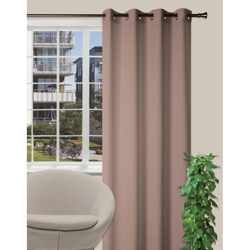 Aizkari oxford 140x260 cm brūni n