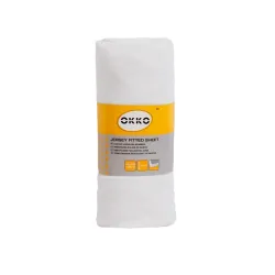Bed sheet polycott 200x200+25cm white601