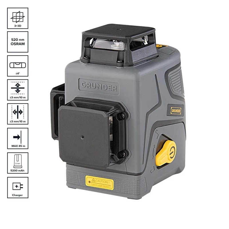 Nivelieris kr.lāz. grunder mtm350b