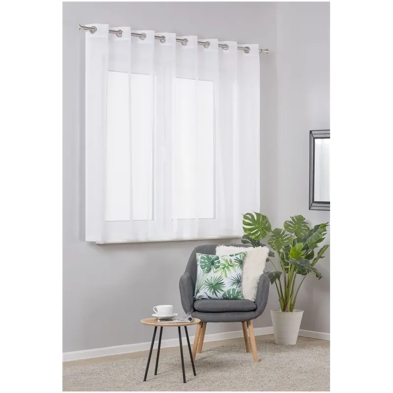 Curtain diana 290x160 rings white d