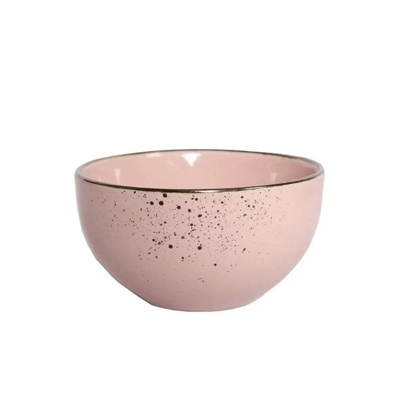 Maza bļoda Domoletti Speckle Pink, rozā krās., 13.8 cm, 0.636 l