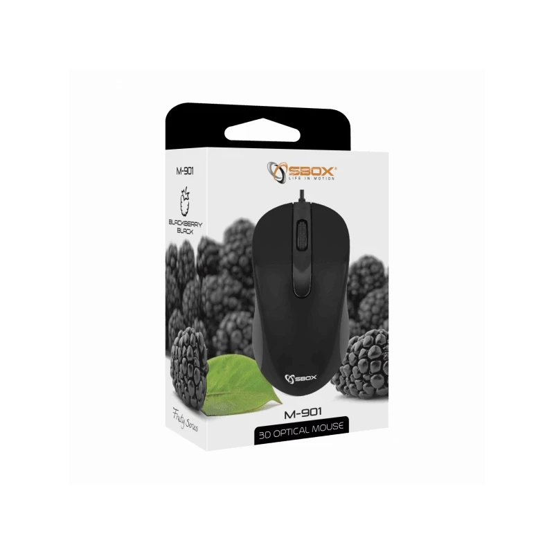 Sbox M-901 Optical Mouse Black