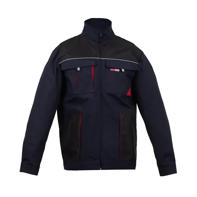 Рабочая куртка мужские Haushalt, синий цв.-черный цв.-красный цв., M размер