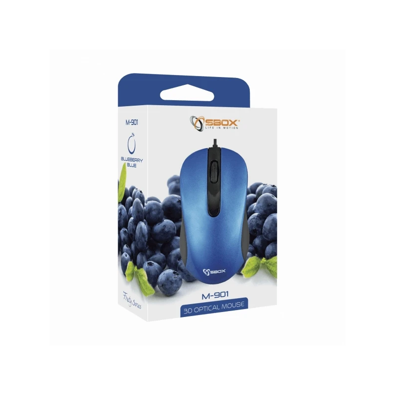 Sbox M-901 Optical Mouse Blue