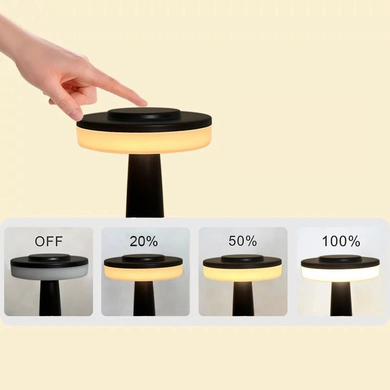 Galda lampa led rodeo etled-53c melns