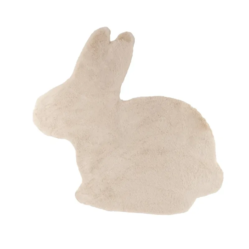 Fur fake rabbit 82x74cm white rabbit