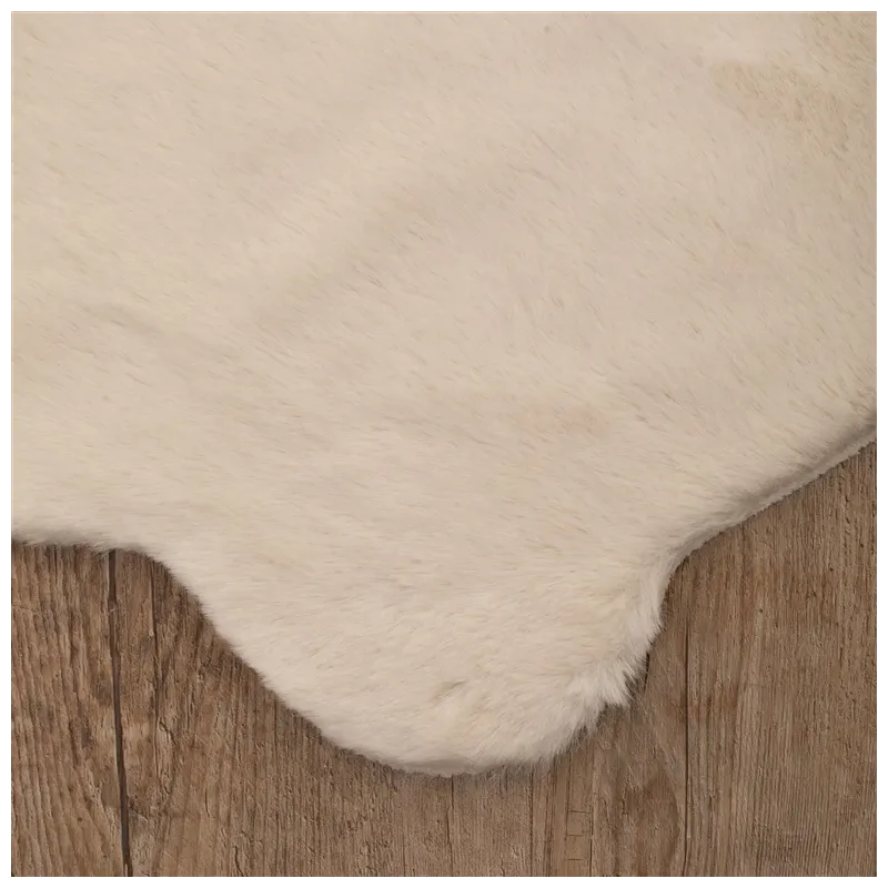 Fur fake rabbit 82x74cm white rabbit