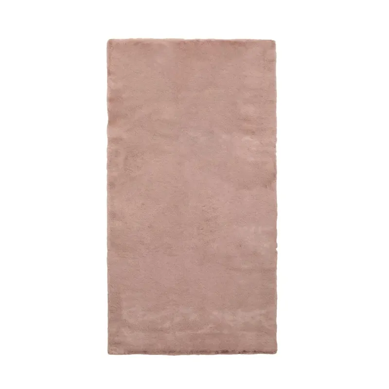 Fake rabbit fur 80x150cm rectangle pink