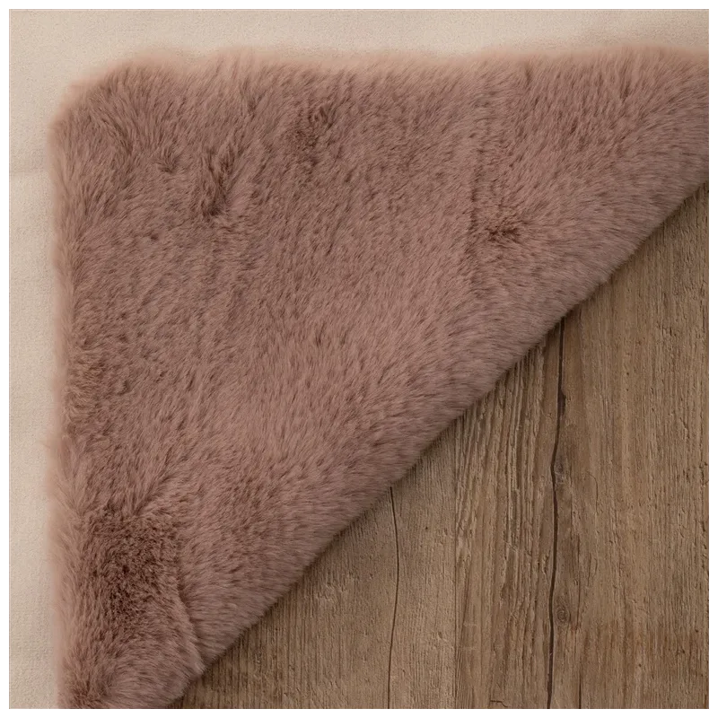 Fake rabbit fur 80x150cm rectangle pink