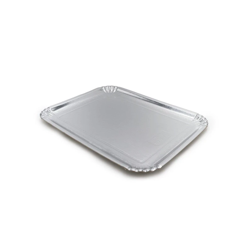 Vienreizlietojami paplātes sudraba krāsā OKKO. 26.5x36cm 3 gab.