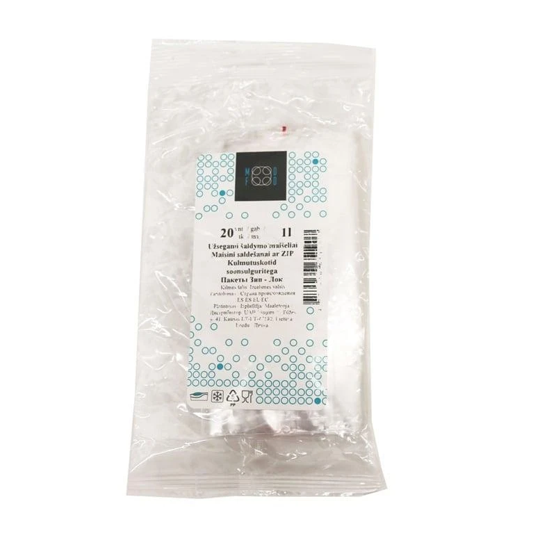 Maisiņi lock freezer 1l 20gab