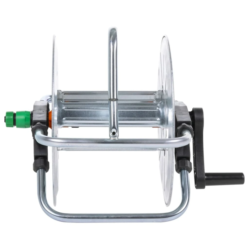 vidaXL sienas šļūtenes spole, 50 m 1-2", 35 m 3-4" šļūtenei, tērauds