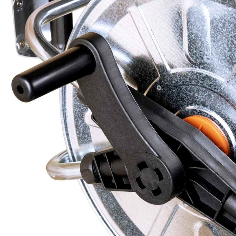 vidaXL sienas šļūtenes spole, 50 m 1-2", 35 m 3-4" šļūtenei, tērauds