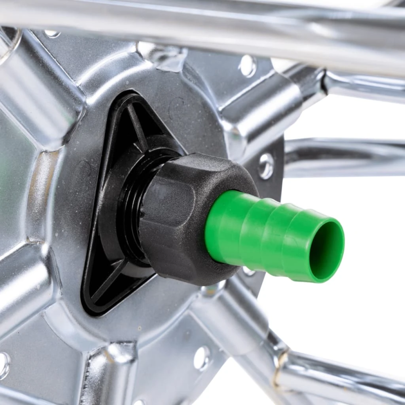 vidaXL šļūtenes spoles ratiņi 80 m 3-4" šļūtenei, tērauds