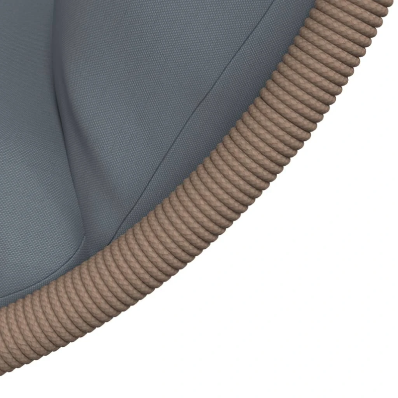 vidaXL iekarams krēsls ar statīvu, gaiši pelēks, olas forma, PE pinums