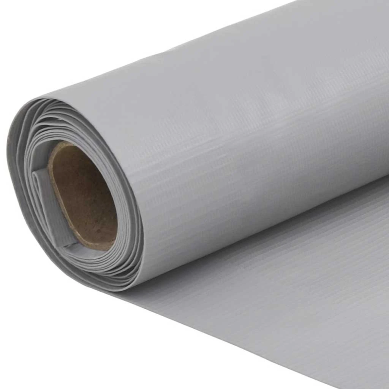 vidaXL balkona aizslietnis, PVC, 300x75 cm, pelēks