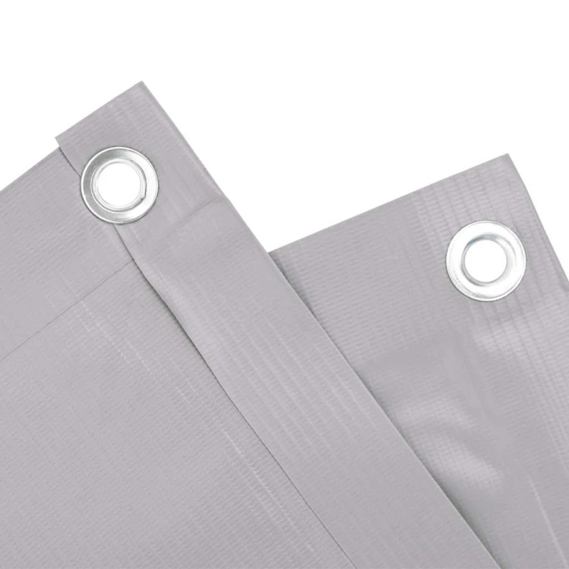 vidaXL balkona aizslietnis, PVC, 700x75 cm, pelēks