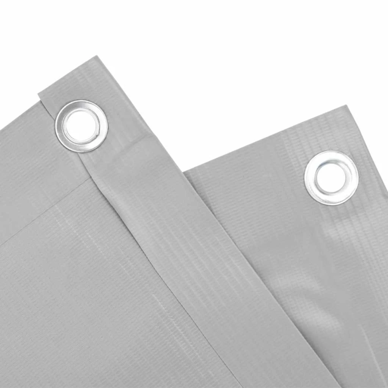 vidaXL balkona aizslietnis, PVC, 1000x75 cm, pelēks