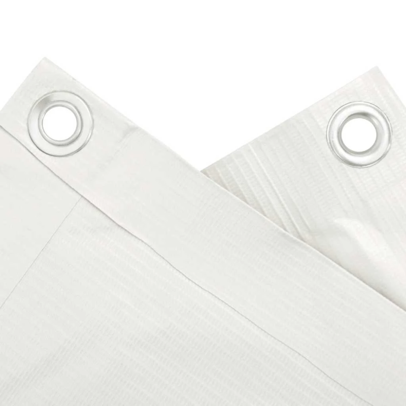 vidaXL balkona aizslietnis, PVC, 400x120 cm, balts