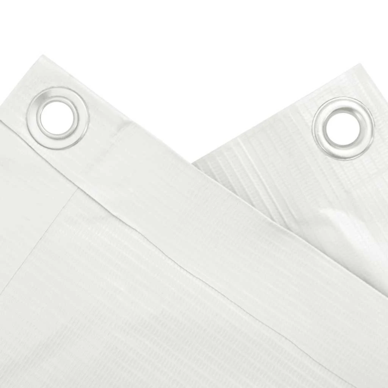 vidaXL balkona aizslietnis, PVC, 500x120 cm, balts