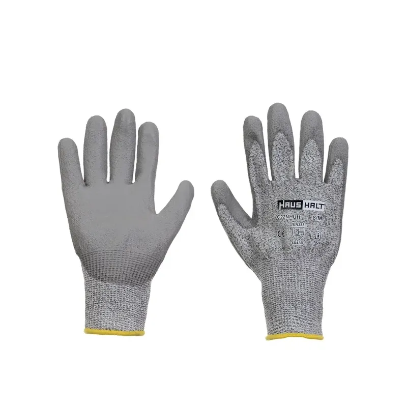 Cimdi pret sagriešanu izturīgi Haushalt C22NHUH, pieaugušajiem, pelēka krās., 8-M