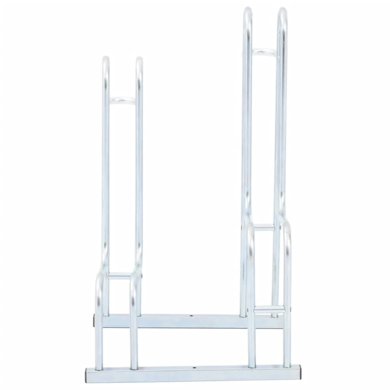 vidaXL velosipēdu statīvs, 2 velosipēdiem, cinkots tērauds