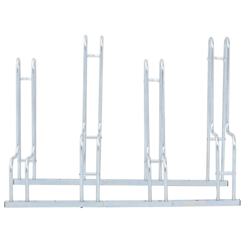 vidaXL velosipēdu statīvs, 4 velosipēdiem, cinkots tērauds