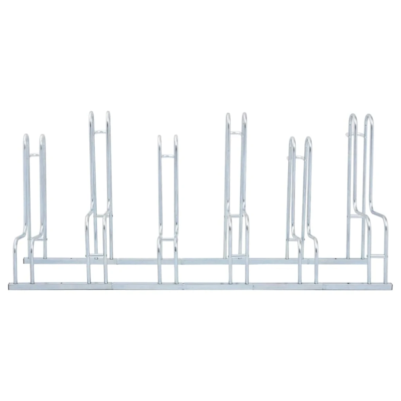 vidaXL Dviračių stovas šešiem dviračiams, galvanizuotas plienas