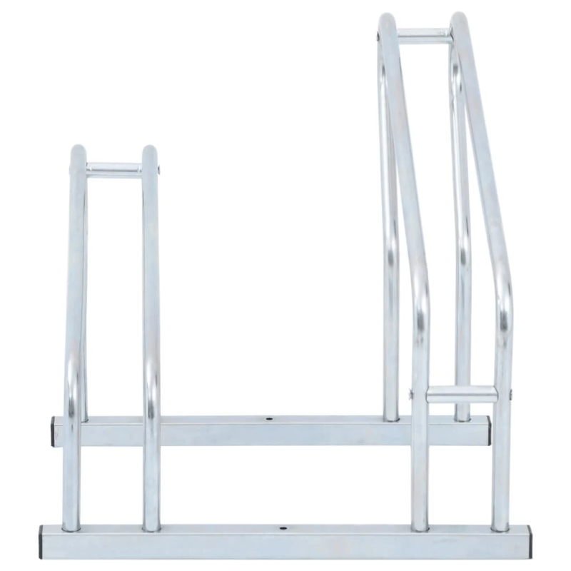 vidaXL velosipēdu statīvs, 2 velosipēdiem, cinkots tērauds