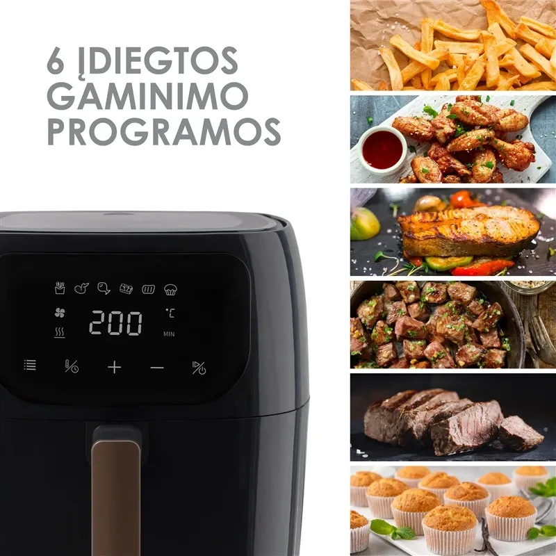 Kuumaõhufritüür Standart AO60A-R, hall v., 1300 W, 6 l