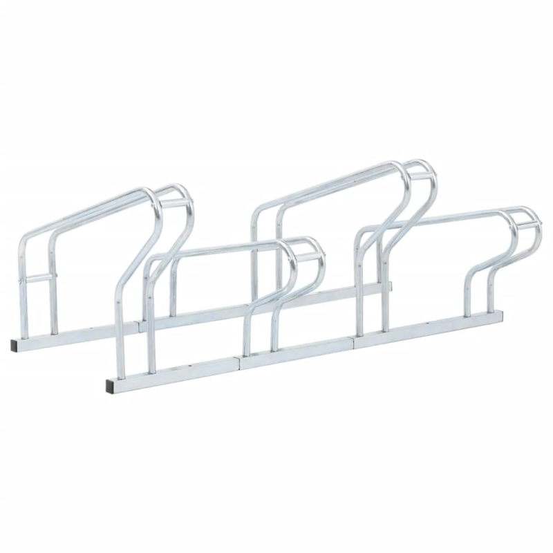 vidaXL velosipēdu statīvs, 4 velosipēdiem, cinkots tērauds