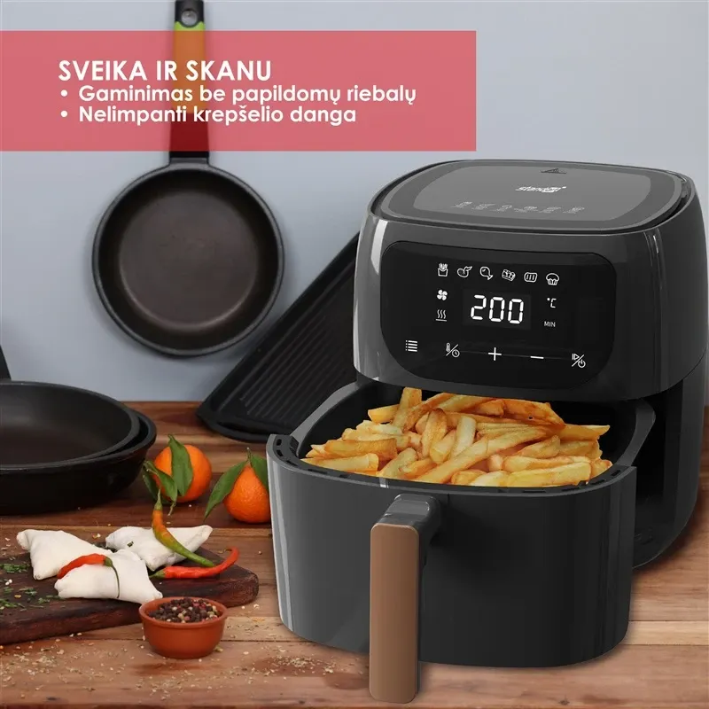 Kuumaõhufritüür Standart AO60A-R, hall v., 1300 W, 6 l