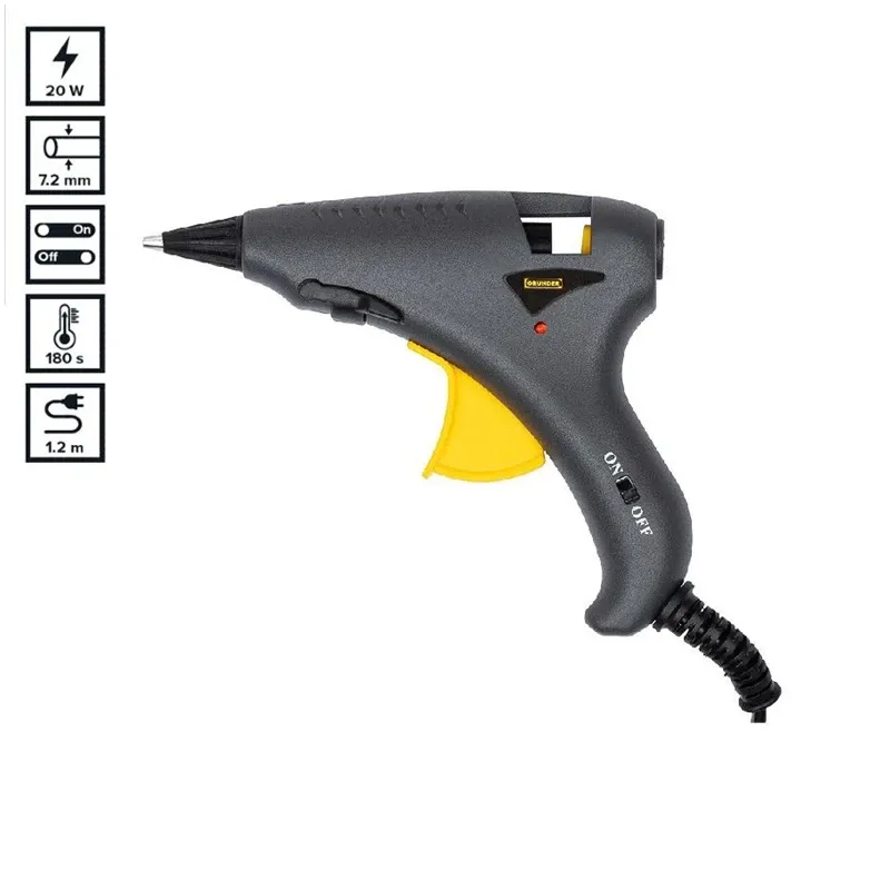 Klijų pistoletas Grunder HS12117-C08, 20 W, 7.2 mm