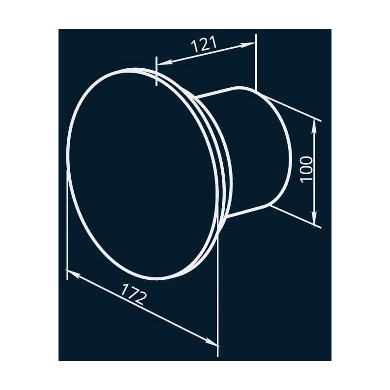 Ventilators izvelk ro 100 ar taim.