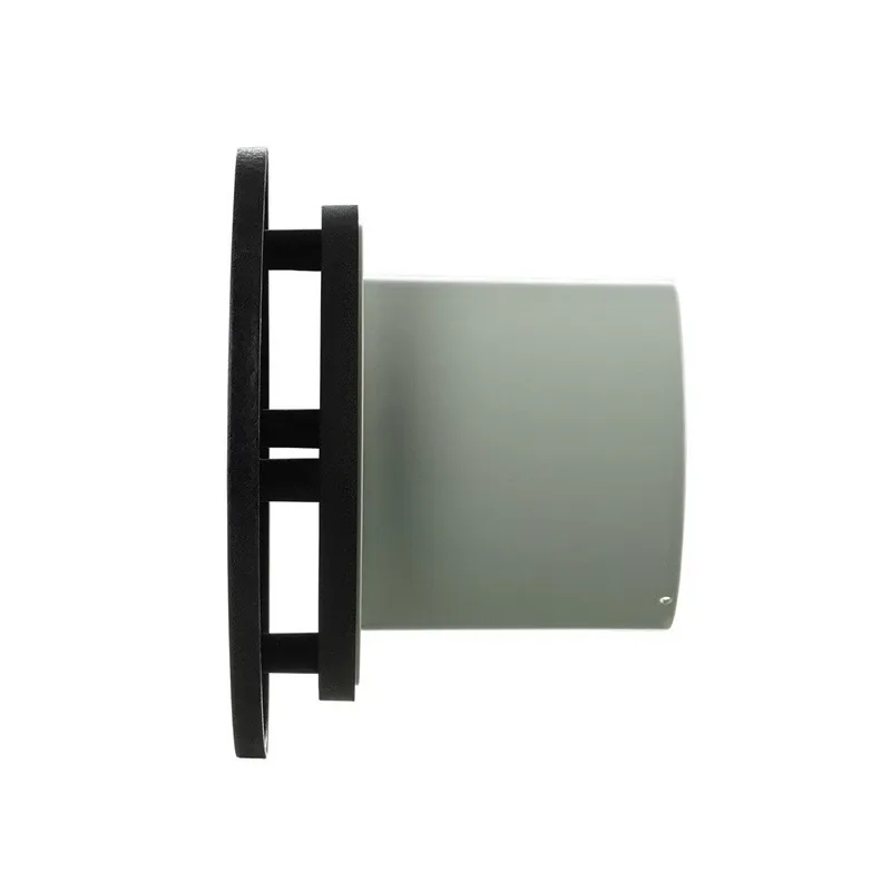 Ventilators aksiaalne-gaisvadu Haushalt RO 100 T BLACK, ar taimeri, 10 cm